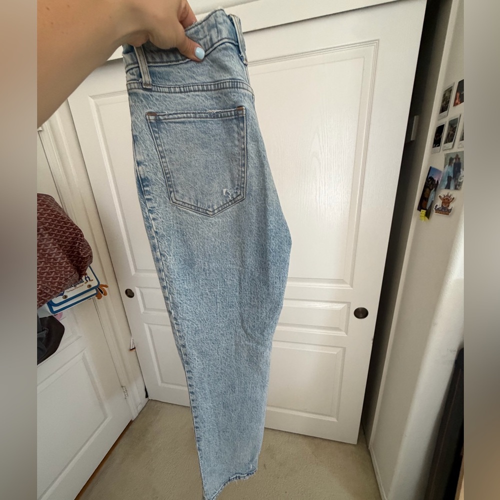 Abercrombie ultra high rise straight jean